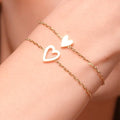Verstellbare Love-Friendship-Armbänder im Zweier-Pack