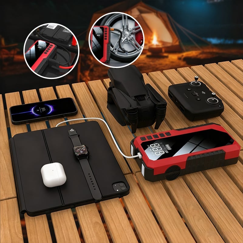 3-in-1 Notstart- & Kompressor-System Zweitbild