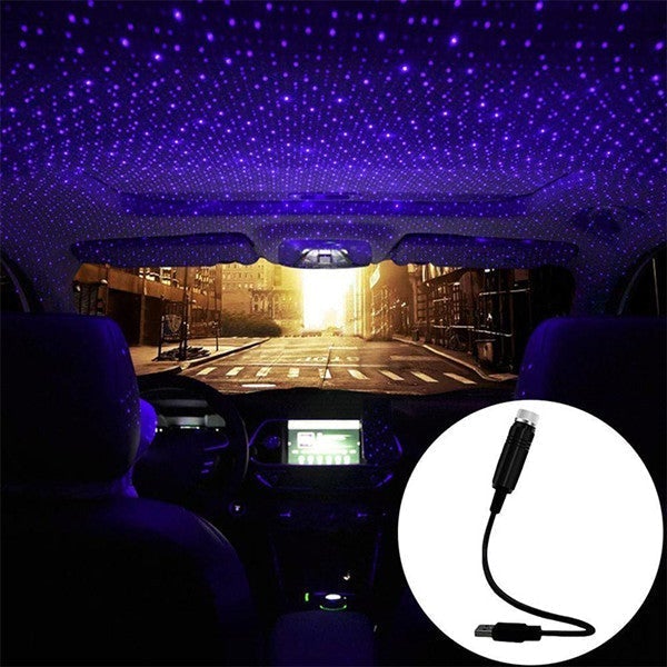 Buntes romantisches USB-Nachtlicht an der Decke für Auto und Zuhause Zweitbild