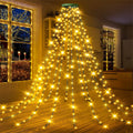 Weihnachtsbaum-Wasserfall-Lichter mit Ring