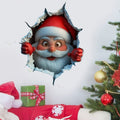 Wandaufkleber-Set Weihnachtsmann