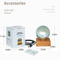 Bunte LED-Kristallkugel-Nachtlampe