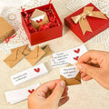 Mini-Liebesumschlag und Herz-Aufkleber-Set