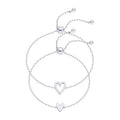 Verstellbare Love-Friendship-Armbänder im Zweier-Pack
