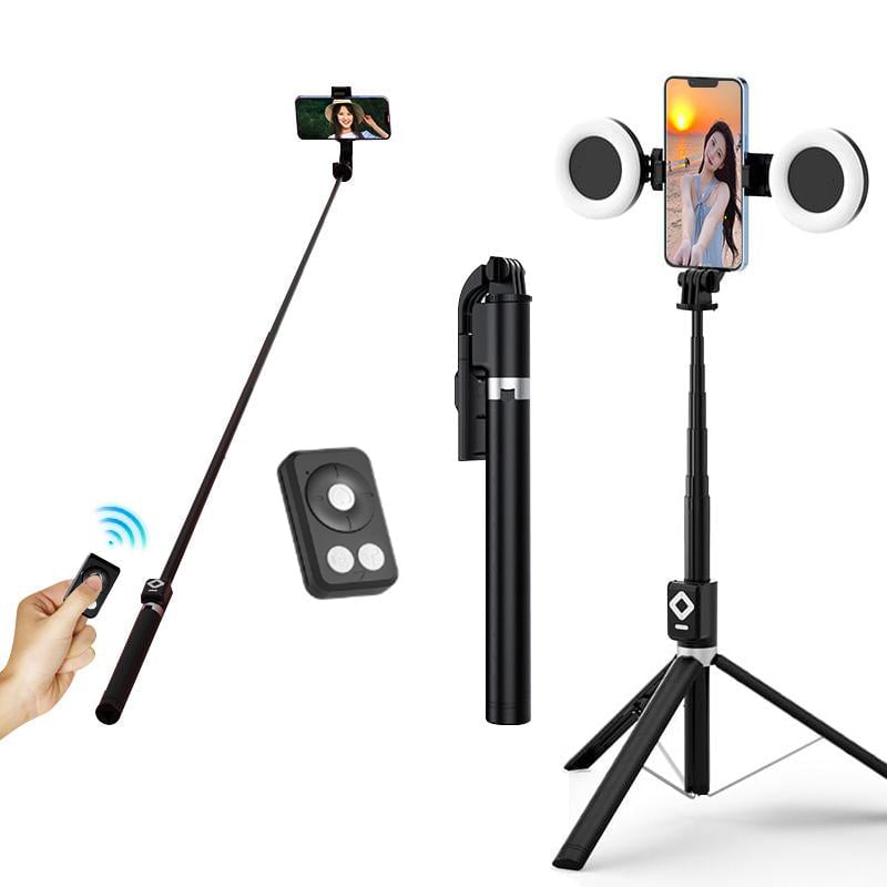 Neuer 6-in-1-Selfie-Stick mit Fülllicht
