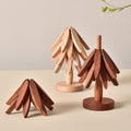 Ein Baum-Tischset mit Massivholzisolierung