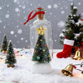 Weihnachtsbaum in einer Flasche