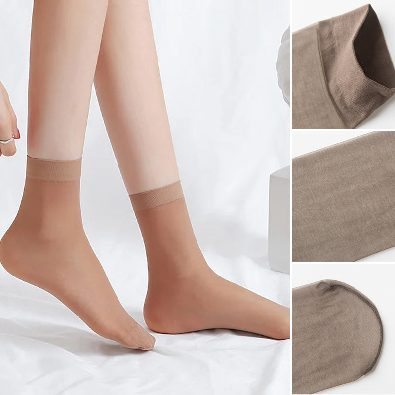 Damensocken aus transparenter Kristallseide Zweitbild