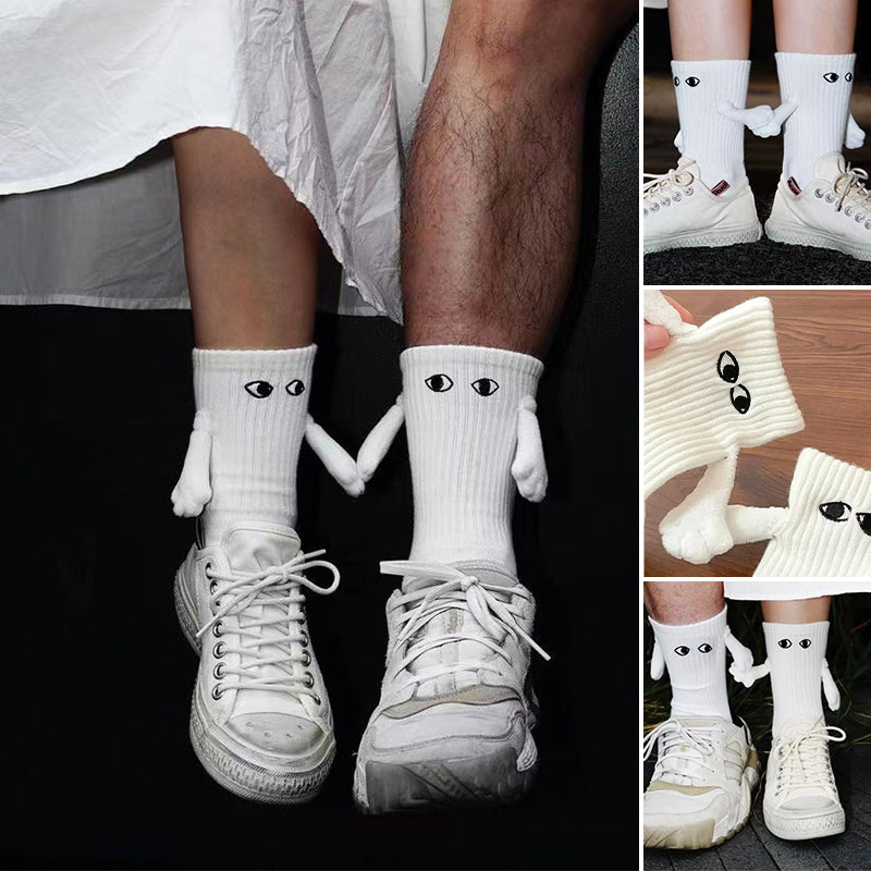 Hand-in-Hand-Socken mit magnetischen Händen