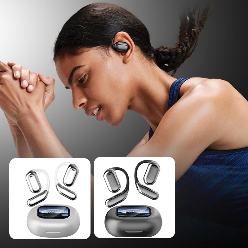 Drahtlose Bluetooth-Ohrhörer mit offenem Ohr und LCD-Display Hauptbild