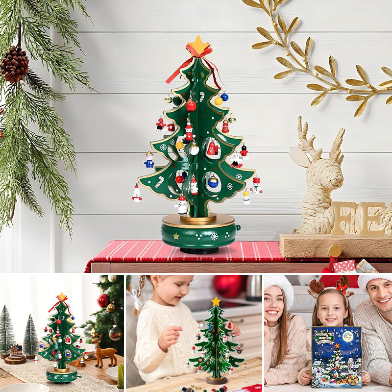 24-Tage-Countdown-Kalender mit Weihnachtsbaum, 24 Ornamenten Zweitbild