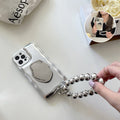 Mattetete silberne Kugelarmband-Luftpolsterhülle für das iPhone