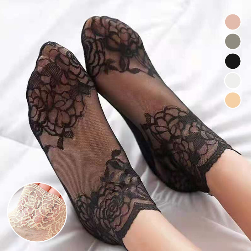 Neue Damenmode-Spitzensocken