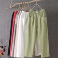 Damen-Hosen mit hoher Taille und lockerer Passform