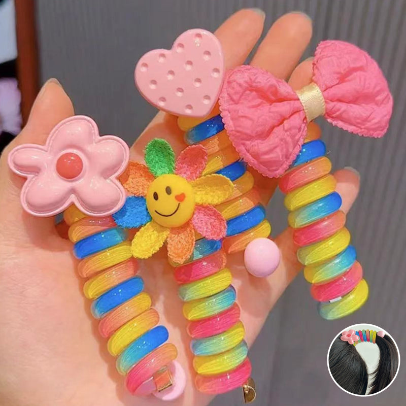 Bunte Telefondraht-Haarbänder für Kinder Zweitbild