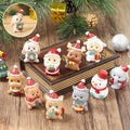 Handgefertigte Tier-Weihnachtsmann-Ornamente