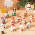 Handgefertigte Tier-Weihnachtsmann-Ornamente