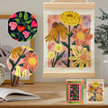 Malen-nach-Zahlen-Set "Herzen in voller Blüte"