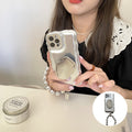 Mattetete silberne Kugelarmband-Luftpolsterhülle für das iPhone