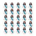 Mini-Jesus-Figuren mit dem Slogan "Jesus liebt dich"
