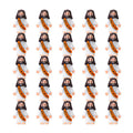 Mini-Jesus-Figuren mit dem Slogan "Jesus liebt dich"