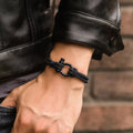 Nautisches geflochtenes Seilarmband (Geschenkkarte im Lieferumfang enthalten)