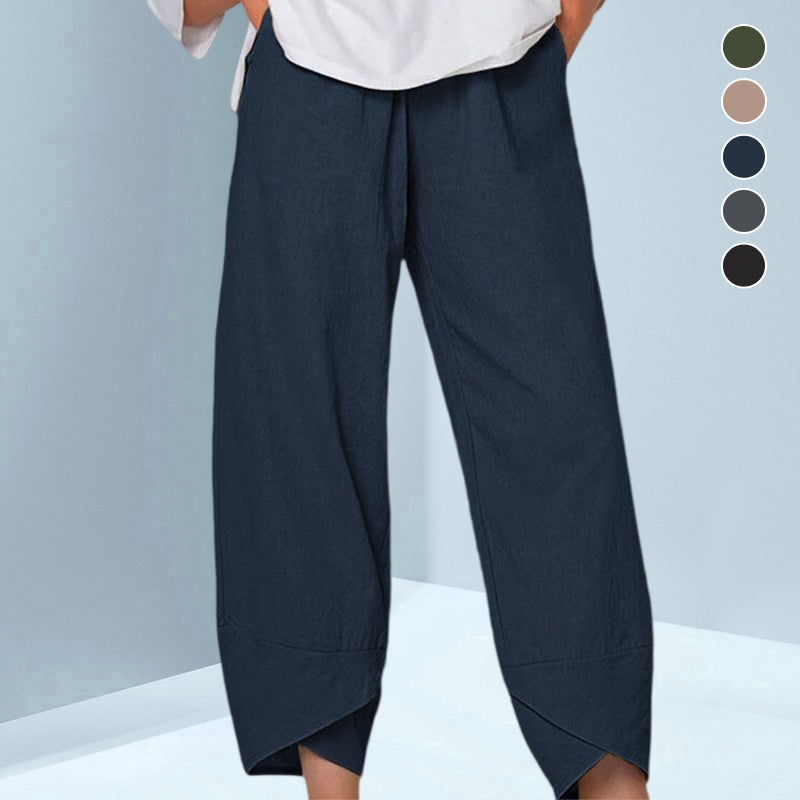 Freizeithose aus Baumwollleinen Hauptbild