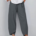 Freizeithose aus Baumwollleinen