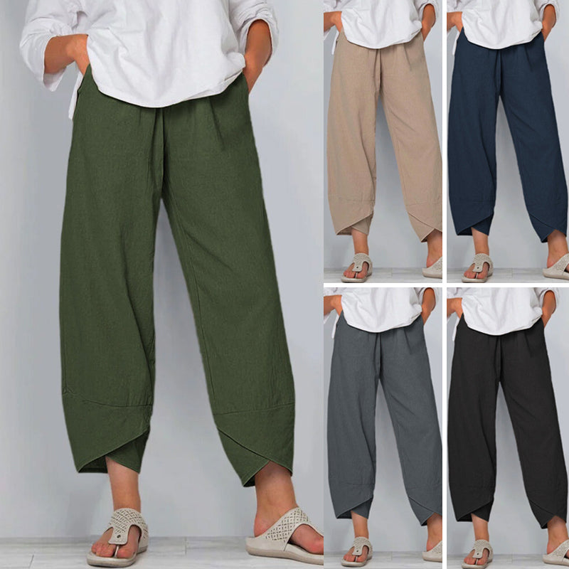 Freizeithose aus Baumwollleinen Zweitbild