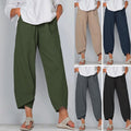 Freizeithose aus Baumwollleinen