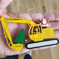Weihnachts-Bagger-Bauornament