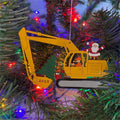 Weihnachts-Bagger-Bauornament