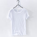 Rundhals-T-Shirt aus Bambusbaumwolle