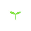 Kleine grüne Sprossen-Lesezeichen