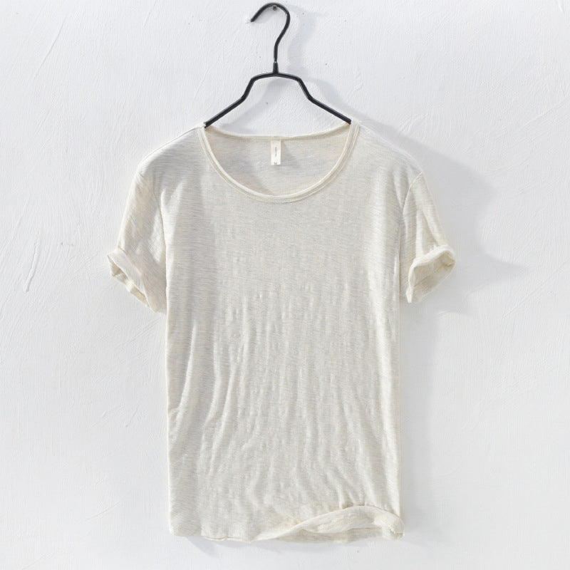 Rundhals-T-Shirt aus Bambusbaumwolle Zweitbild