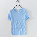 Rundhals-T-Shirt aus Bambusbaumwolle