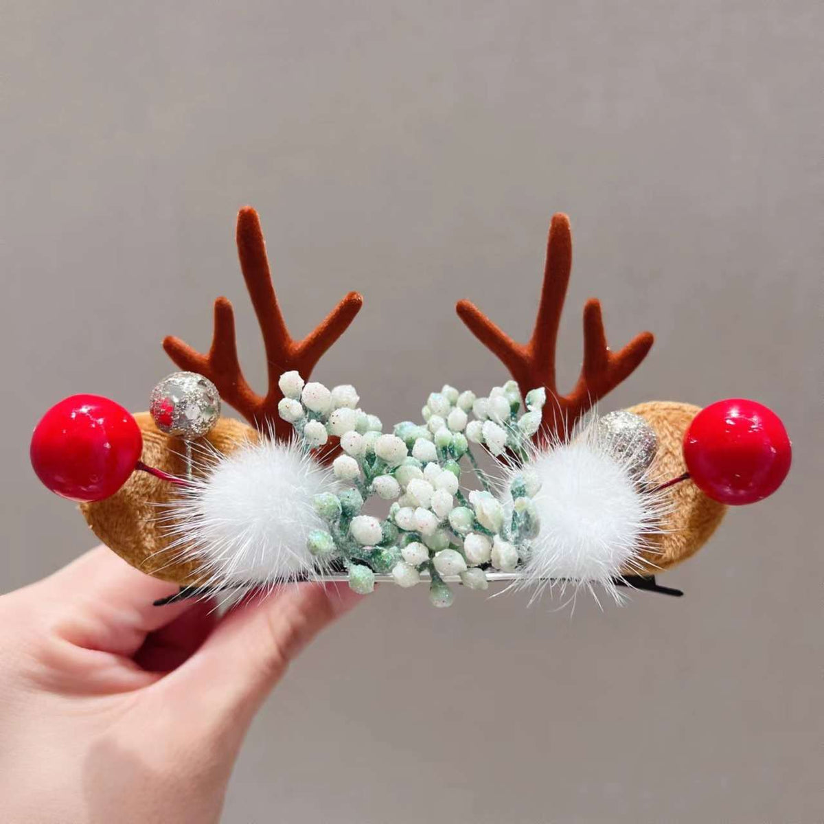 Rentiergeweih Weihnachts-Haarspange