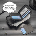 Horizontale Herrenbrieftasche mit Adlerprägung im Retro-Stil