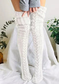 Winterweiche, warme Overknee-Socken, extra lang